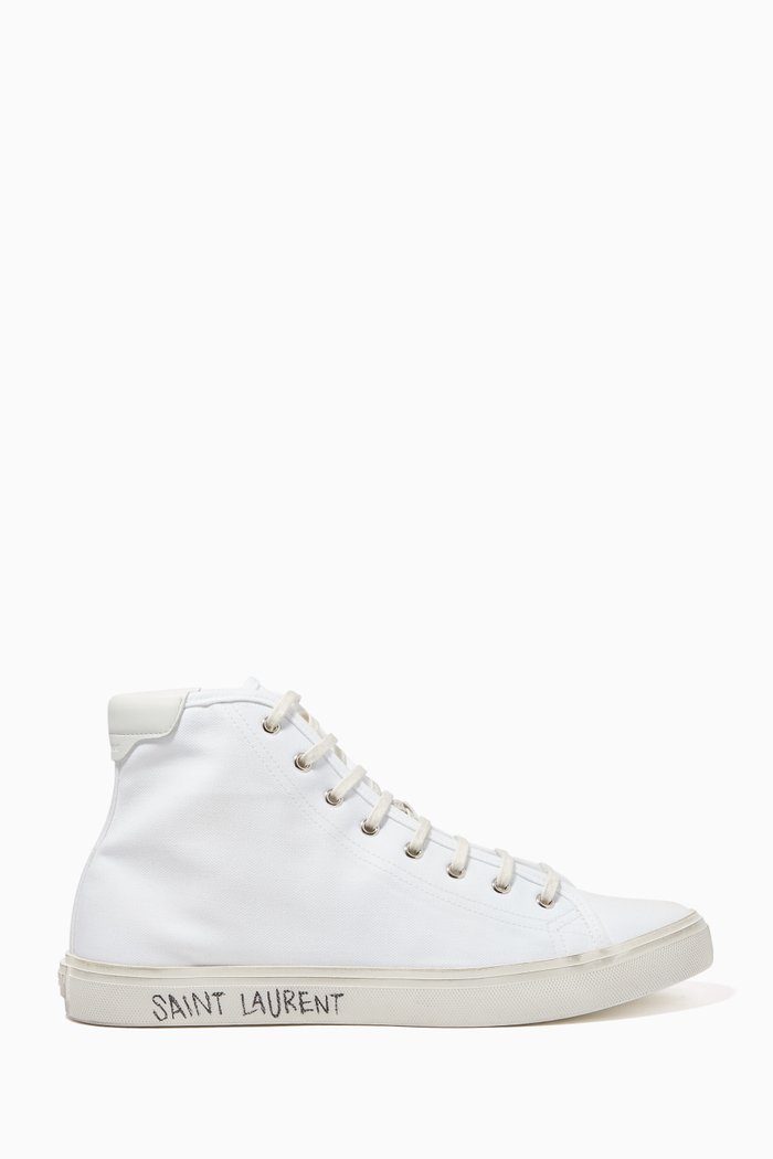 Malibu Mid-Top Sneakers in Canvas, Neutral