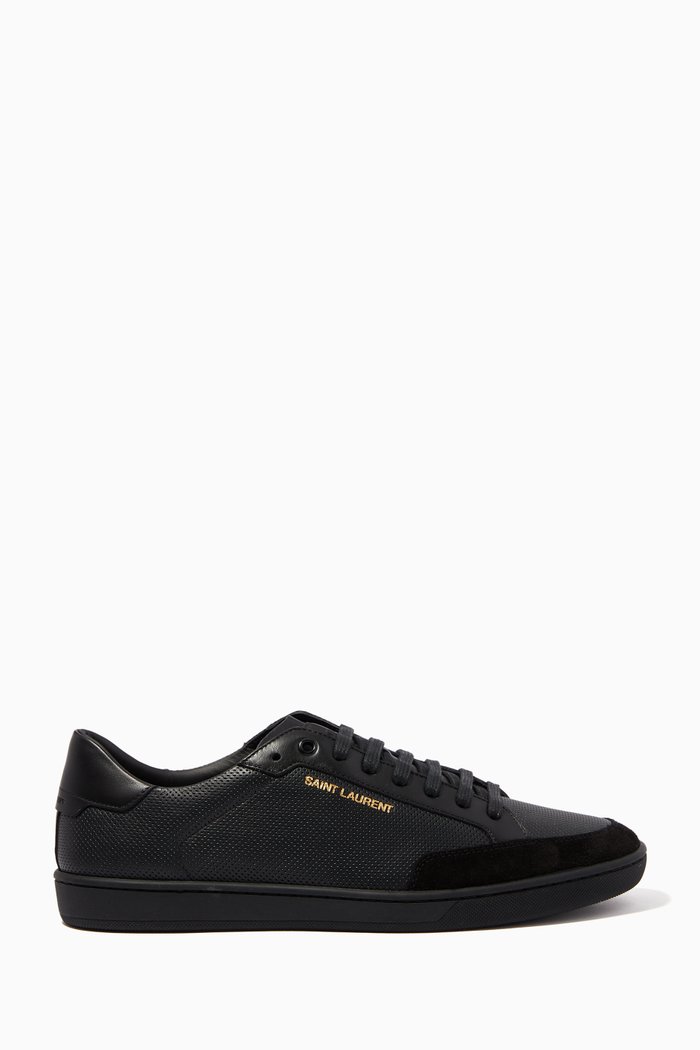 

Court Classic SL/10 Sneakers in Perforated Leather, Black
