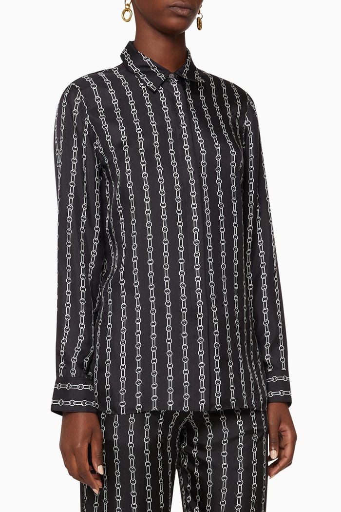 

Chain Print Shirt, Black