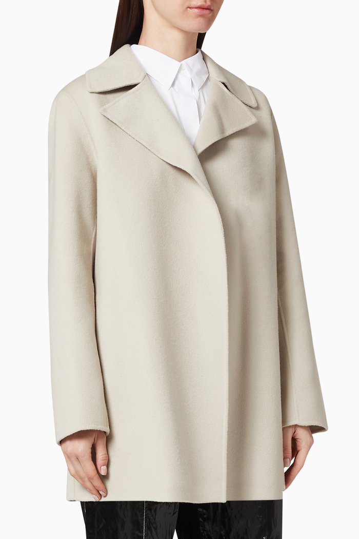 

Clairene Double-Face Wool-Cashmere Jacket, Neutral