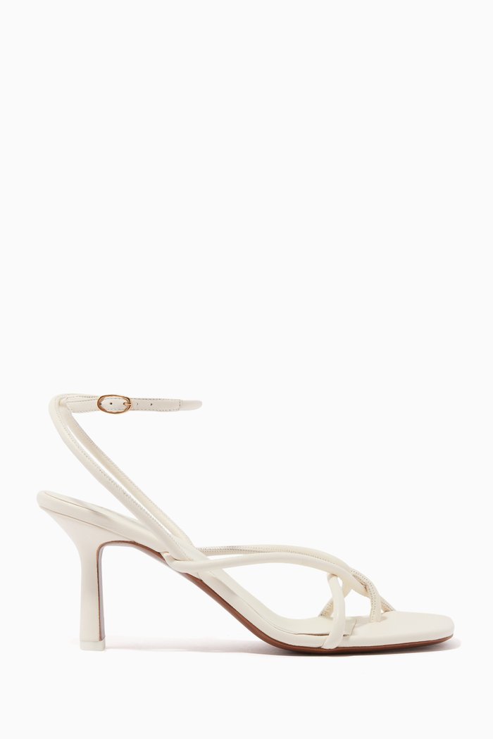 

Alkes 80 Strappy Sandals in Leather, Neutral