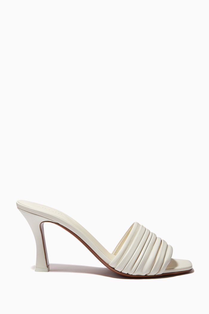

Sham 80 Mules in Leather, White