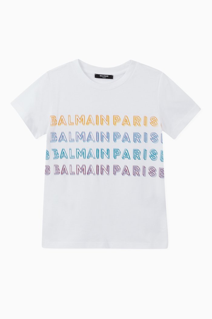 

Logo Print Cotton T-Shirt, White