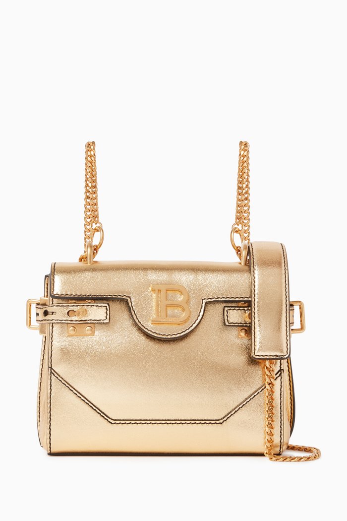 

B-Buzz 18 Backpack in Smooth Leather, Gold