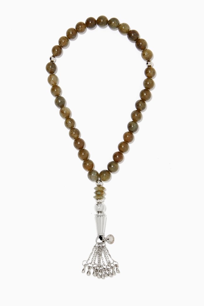

Tasselled Worry Beads, Green