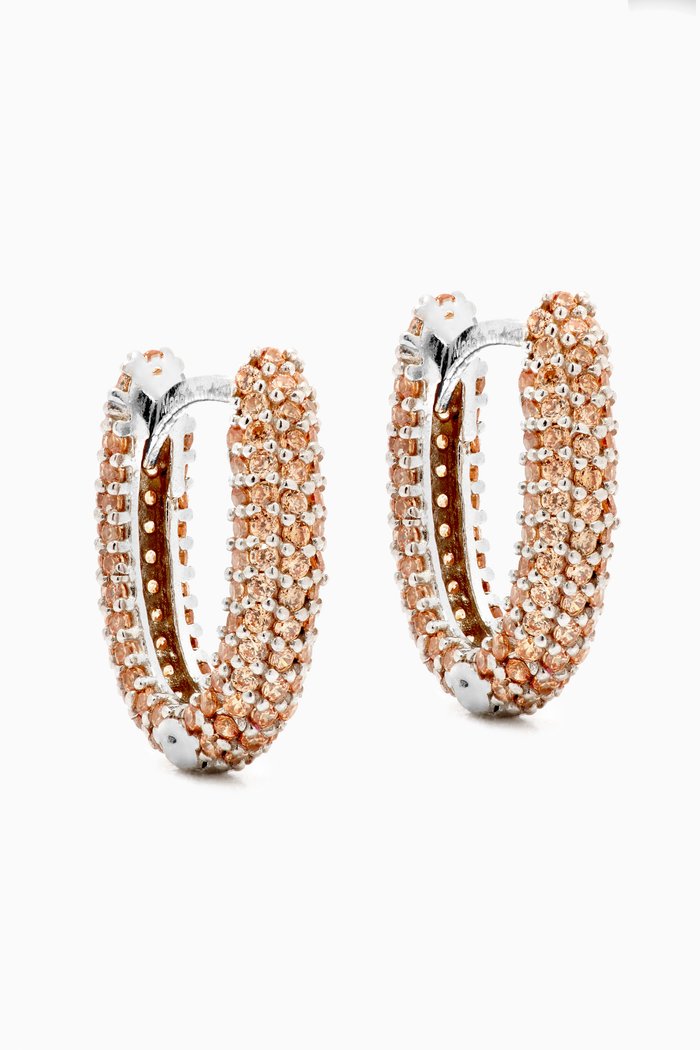 

Hug Me Hoop Earrings in 24k Gold Plated Sterling Silver
