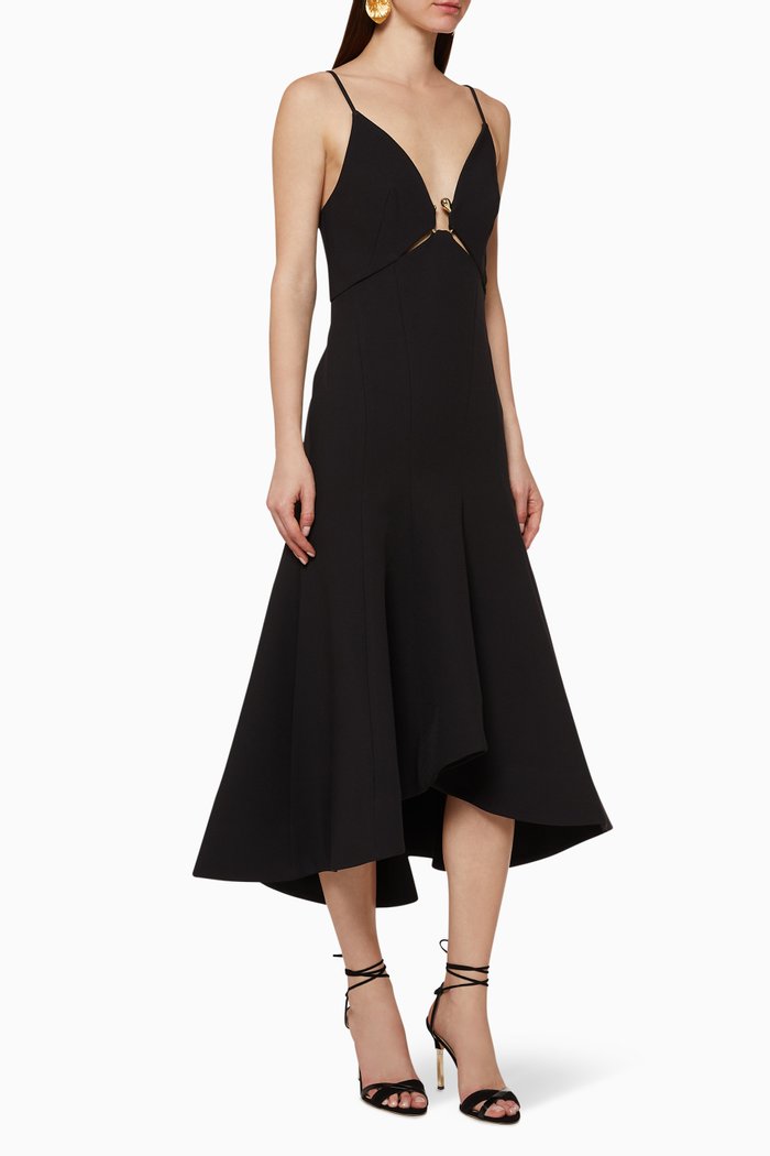 

Marine Asymmetrical Dress, Black