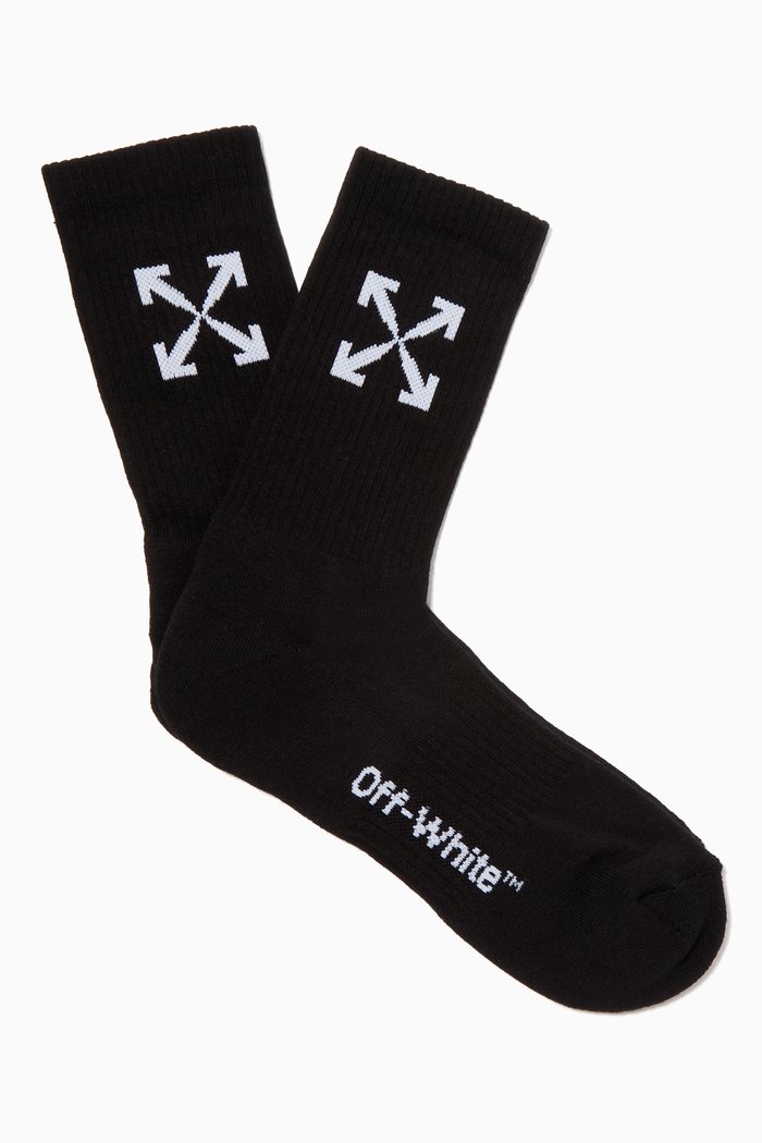 

Arrows Mid Length Socks, Black