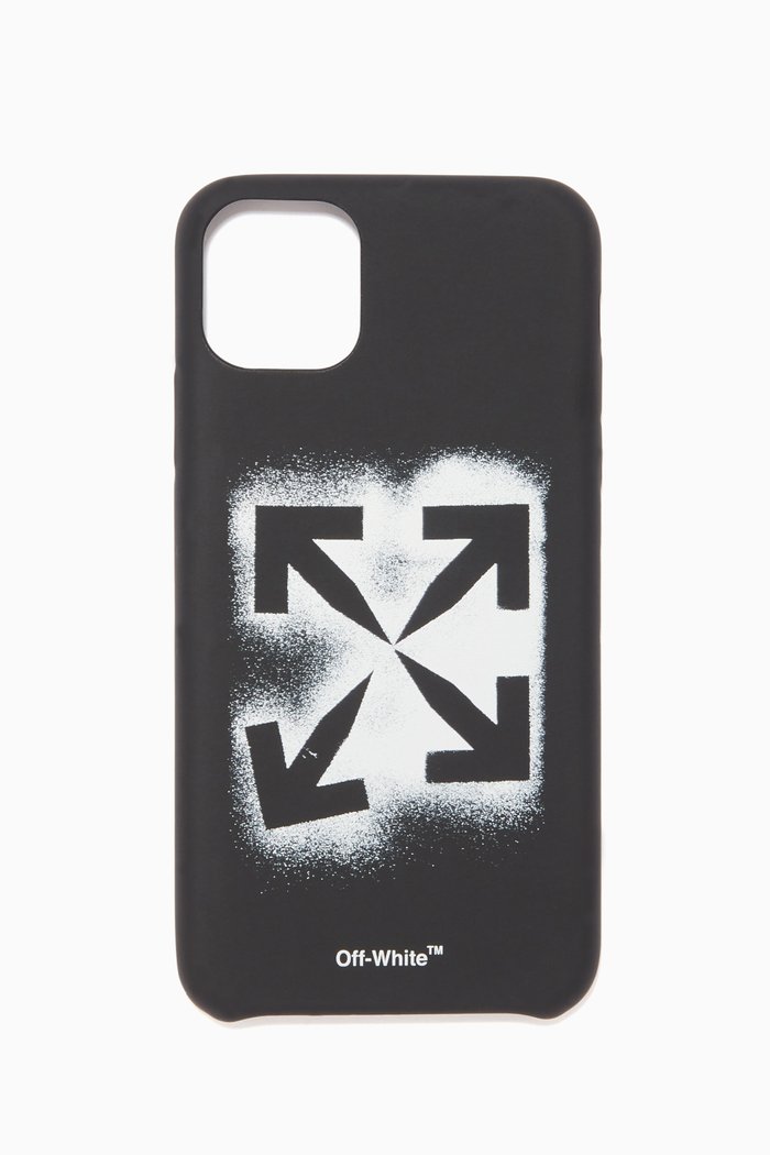 

Stencil iPhone 11 Case, Black