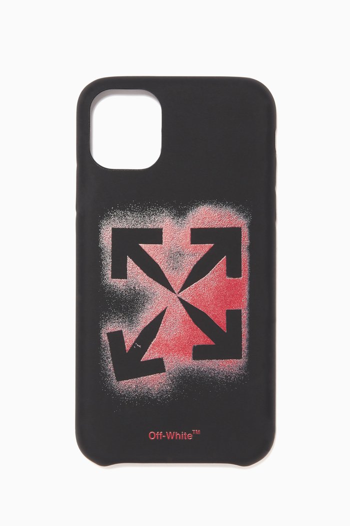 

Stencil iPhone 11 Case, Black