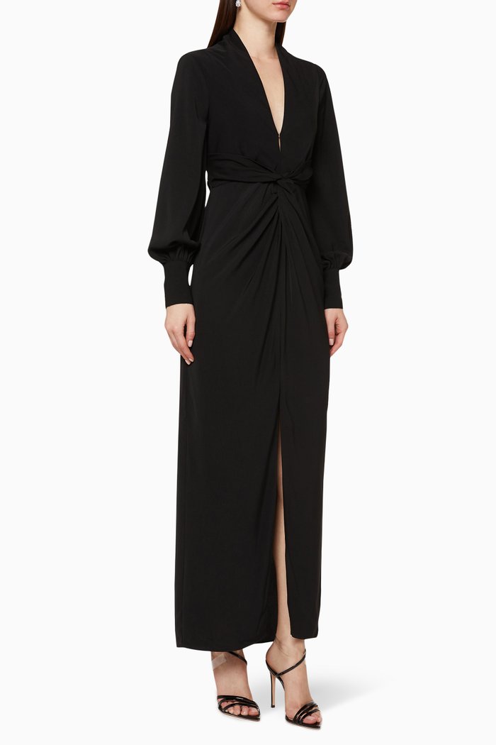 

Claribell Knot Dress, Black