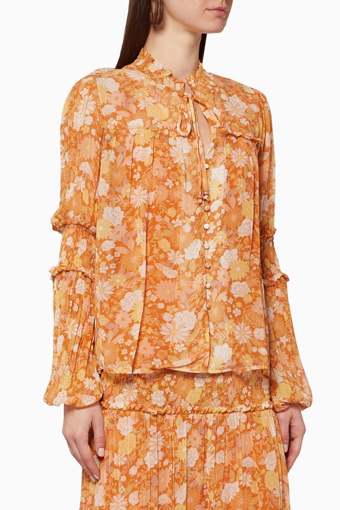 

Golden Hour Blouse, Metallic