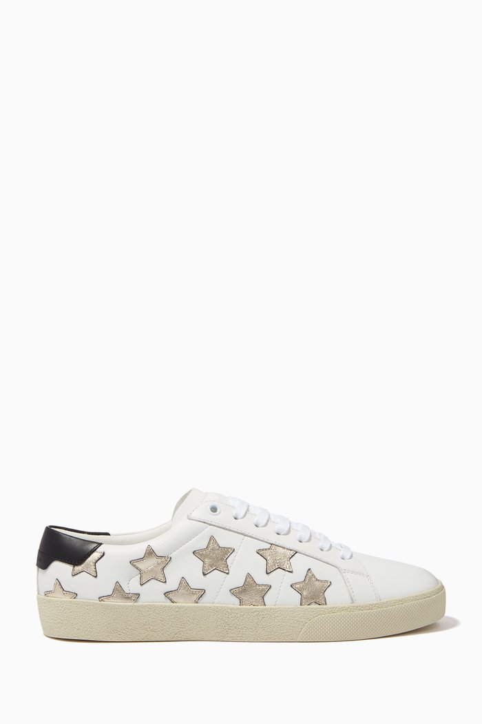 

Court Classic SL/06 Metallic California Sneakers in Leather, White