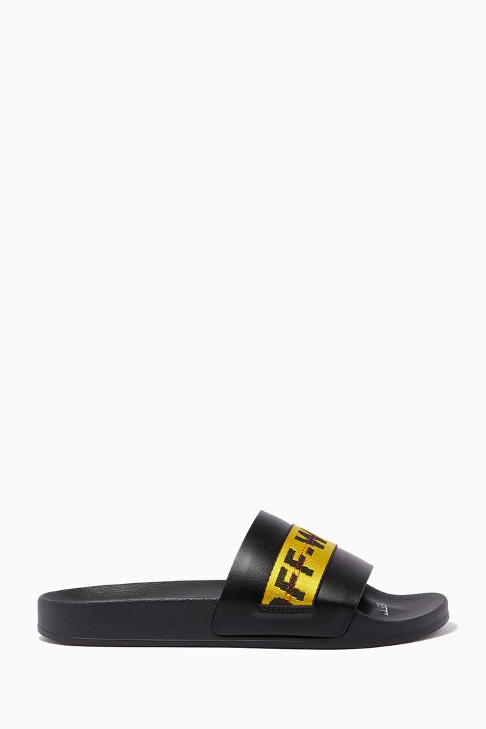 Industrial Slides in Vinyl, Black