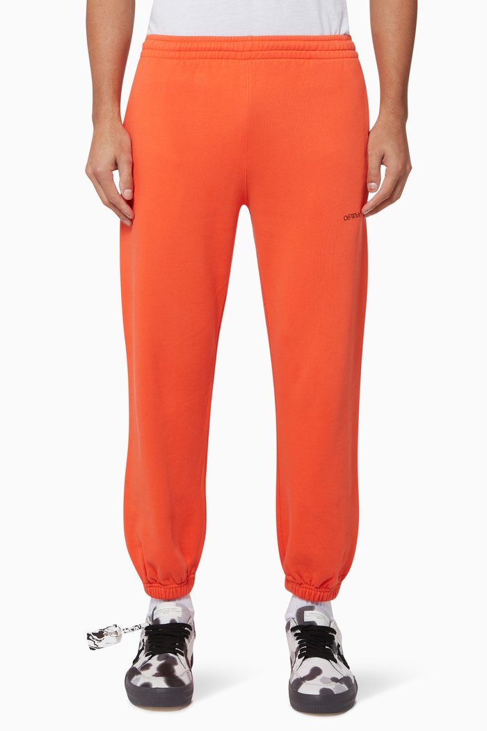 

Stencil Slim Cotton Sweatpants, Orange
