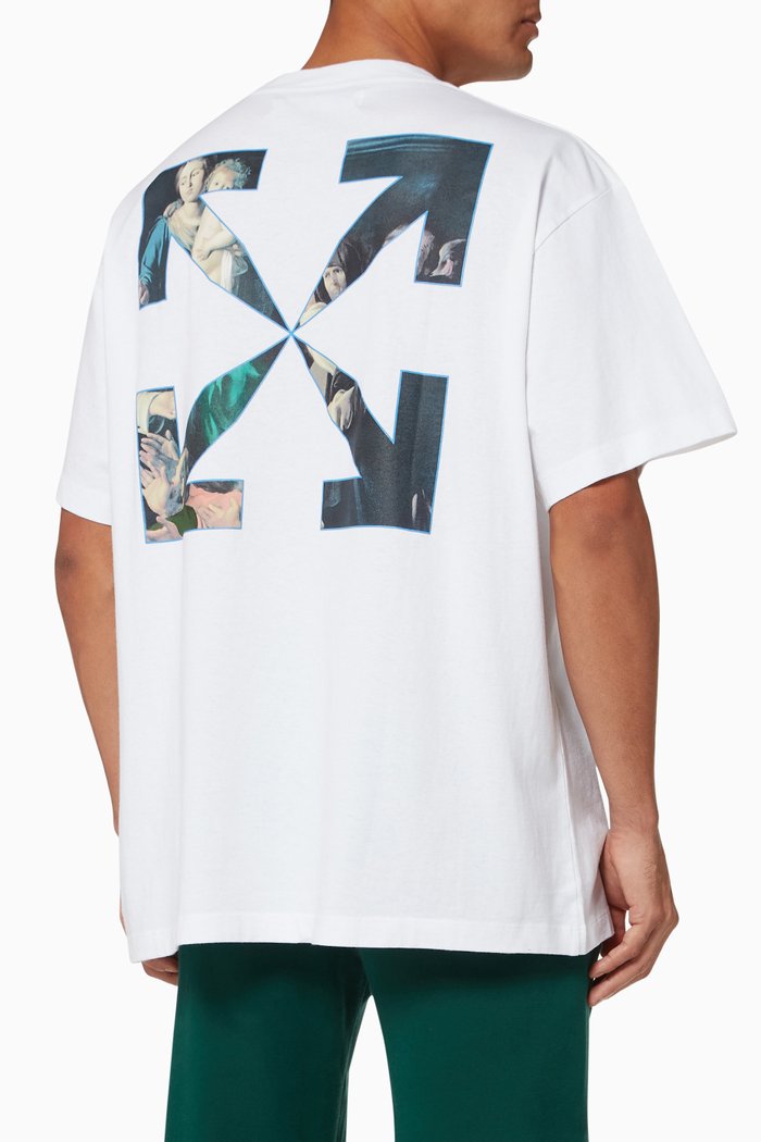 

Caravaggio Painting Oversized Cotton T-Shirt, White
