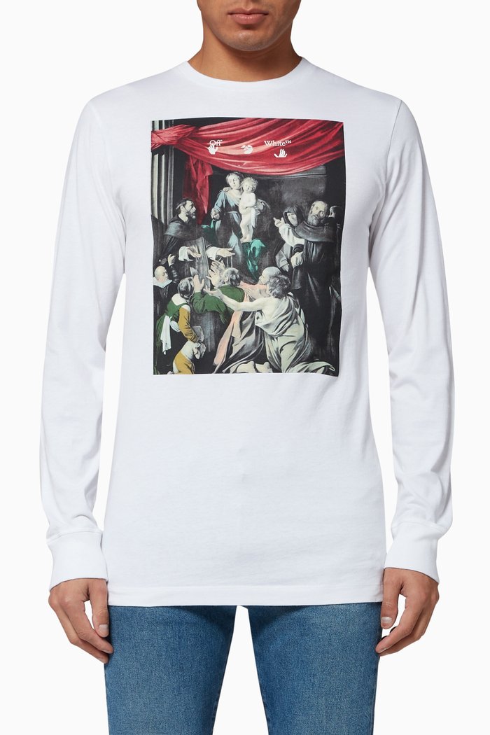 

Caravaggio Painting Cotton T-Shirt, White