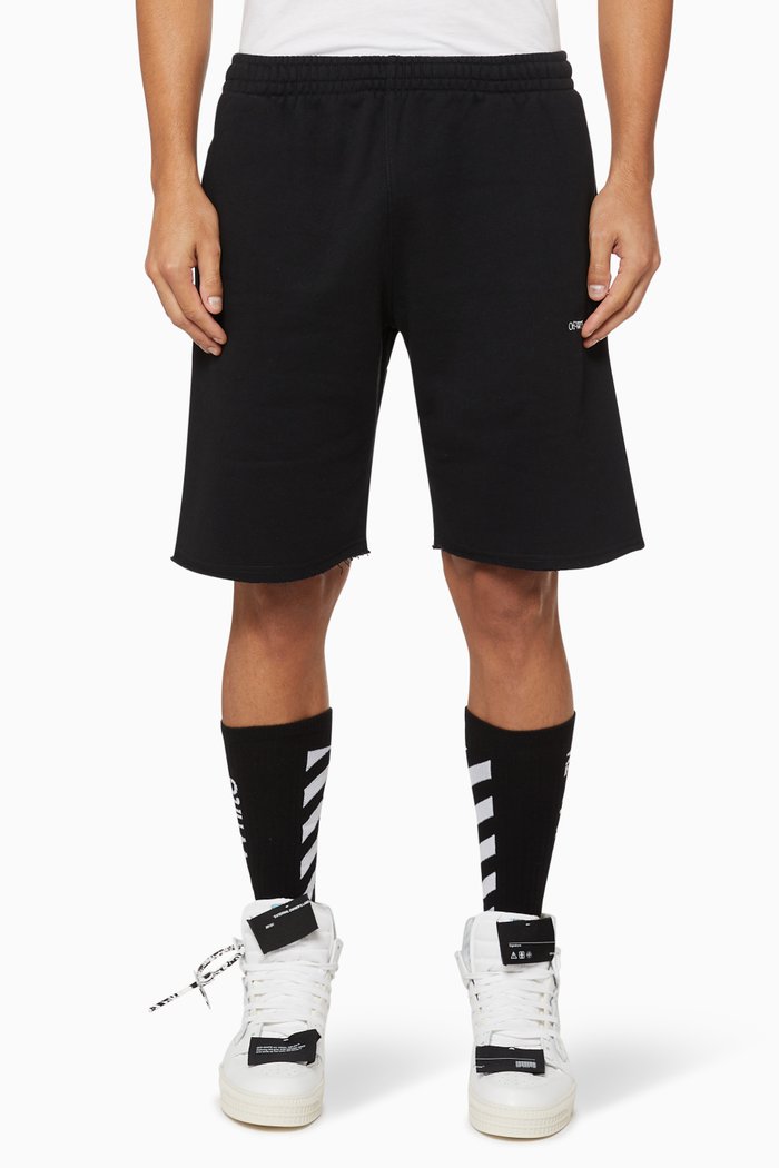 

Caravaggio Painting Cotton Sweatshorts, Black