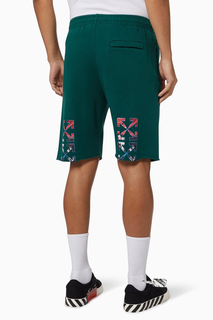 

Caravaggio Painting Cotton Sweatshorts, Green