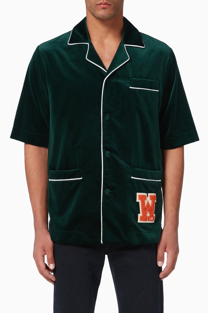 

Barrel Velvet Shirt, Green