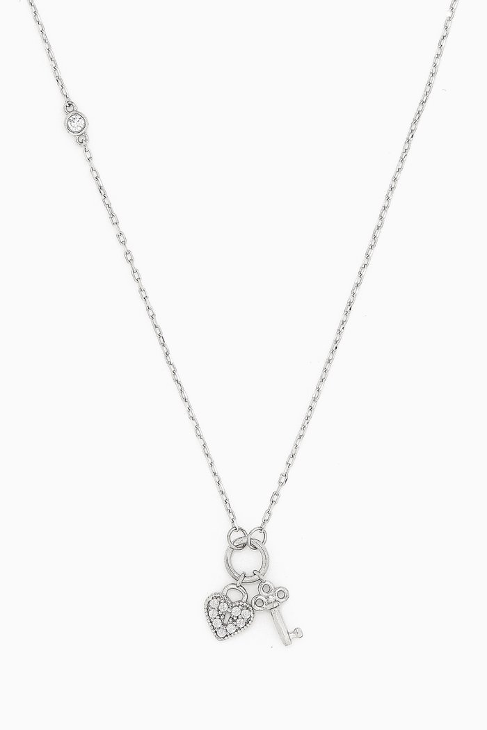 

Lock & Key Pendant Necklace in Sterling Silver