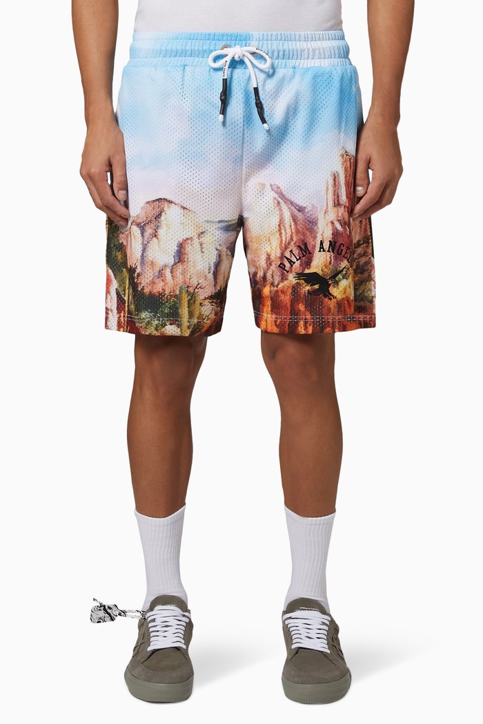 

Canyon Print Mesh Shorts, Multicolour