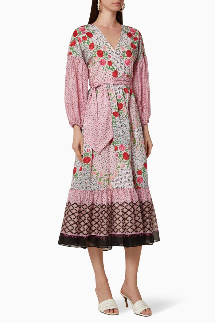 

Talitha Tana Lawn™ Cotton Wrap Dress, Pink