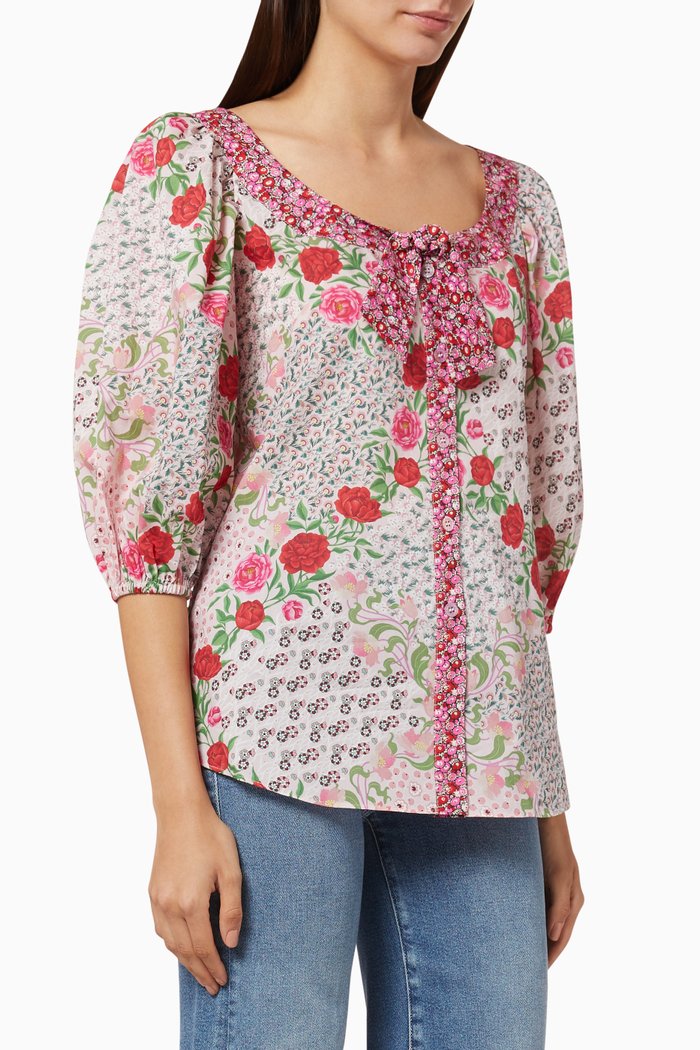

Talitha Martha Tana Lawn Blouse, Pink