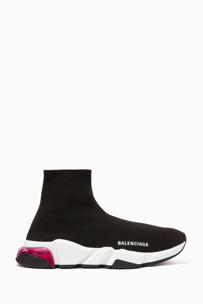 

Speed Clear Sole Sneakers, Black