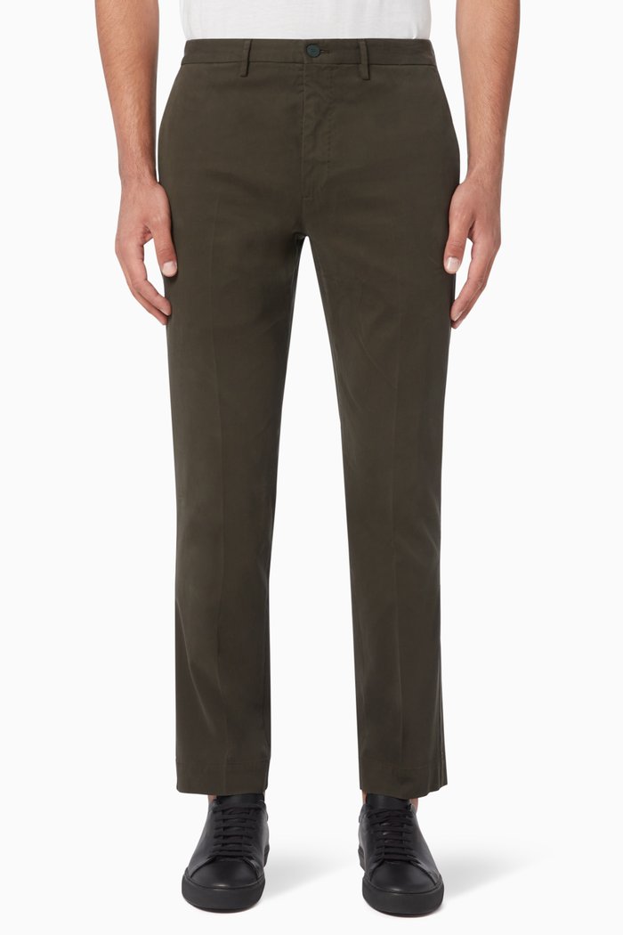 

Incotex Twill Cotton Pants, Green