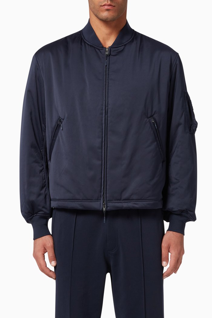 

Classic Logo Bomber, Blue
