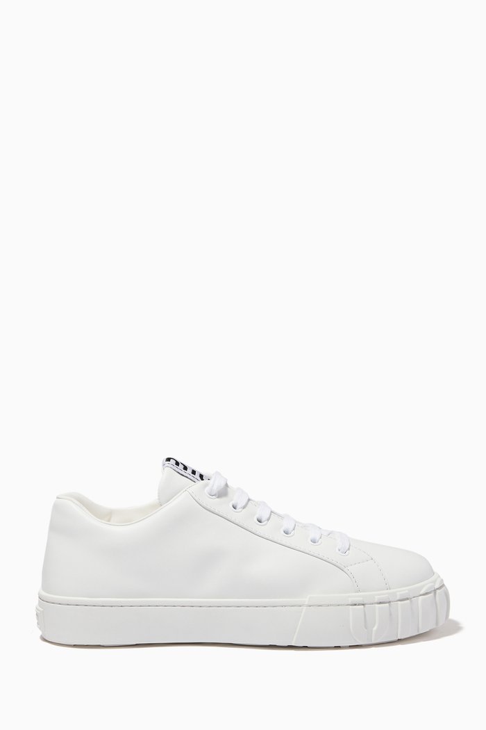 

Logo Sneakers in Leather, White