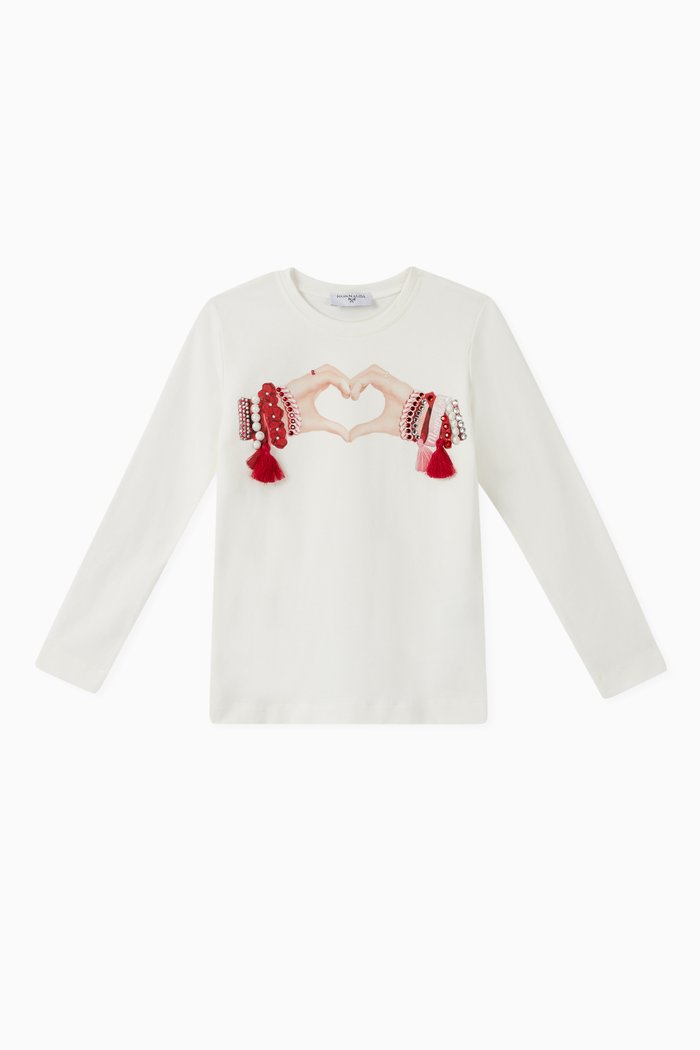 

Hand Heart T-Shirt, Pink