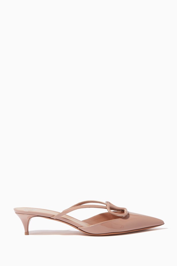 

Valentino Garavani VLOGO Mules in Patent Leather, Pink