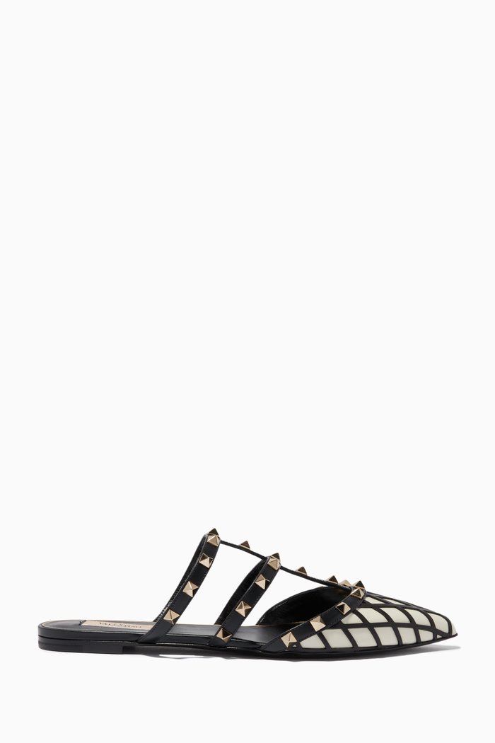 

Valentino Garavani Rockstud Mules in Nappa, White