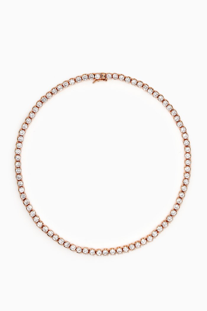 

Classic Tennis Necklace, Rose gold