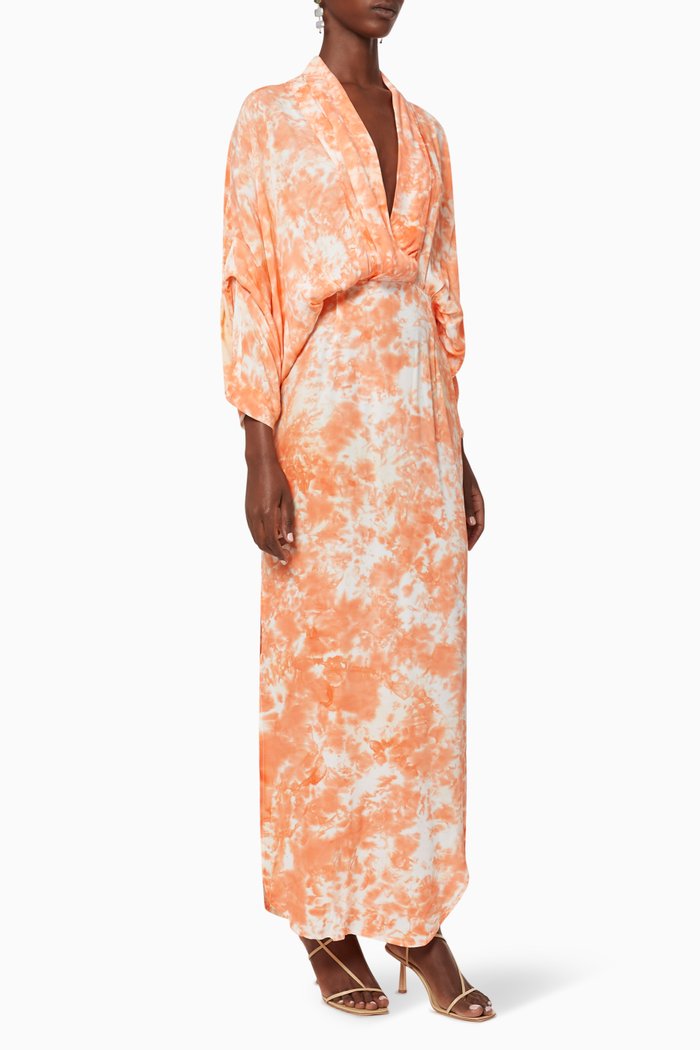

Plunge Maxi Dress, Orange