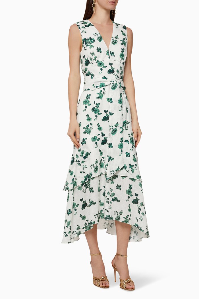 

Fallen Linen Dress, Neutral