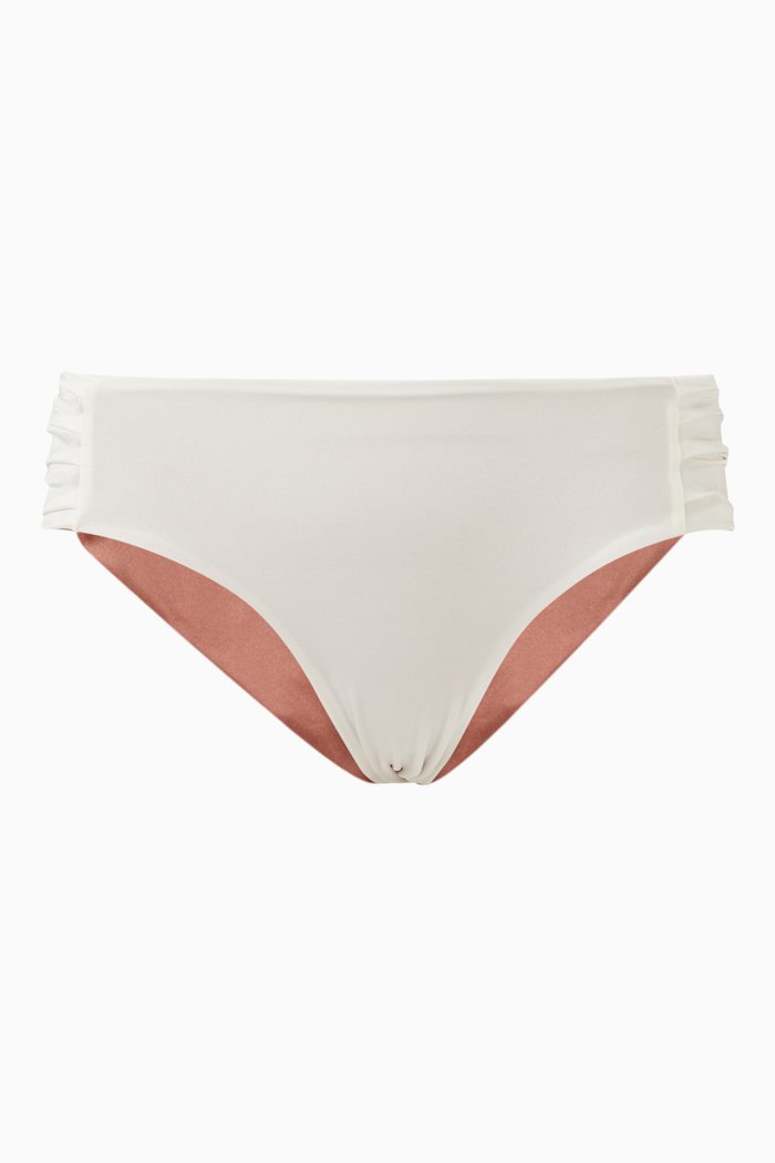 

Albatross Reversible Bikini Bottoms, White