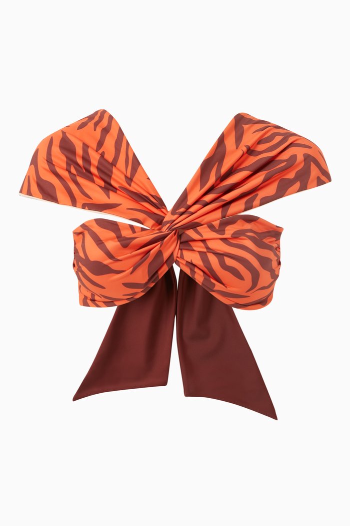 

Iris Reversible Bikini Top, Orange