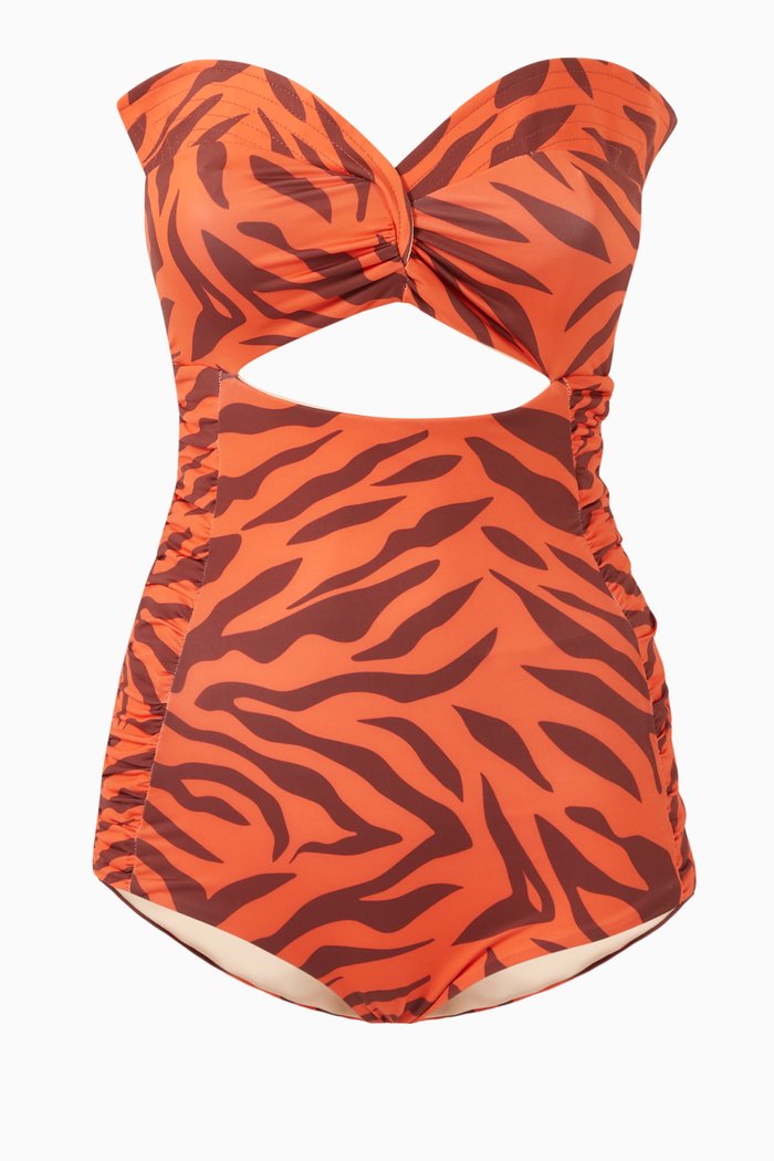 

Victoria Reversible One-Piece Swimsuit, Orange