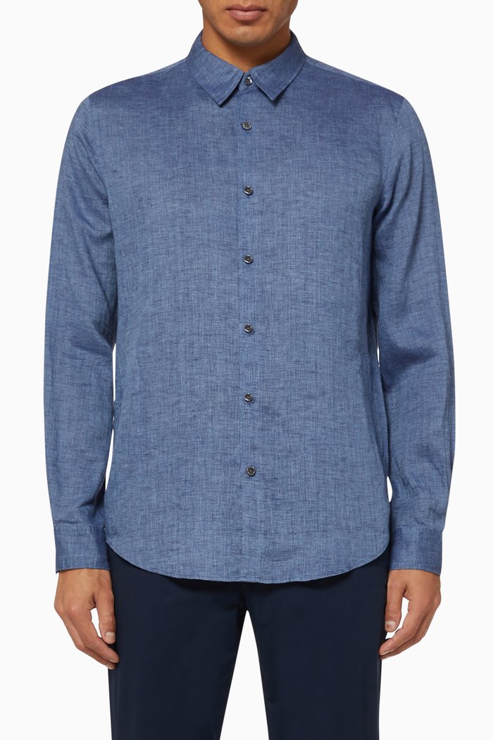 

Irving Linen Shirt, Blue
