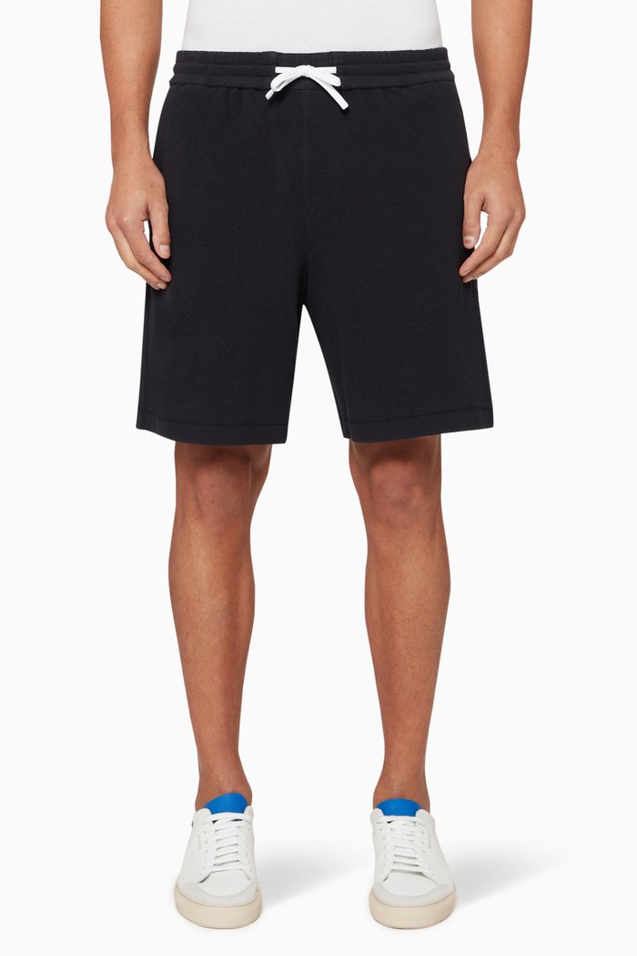 

Cotton Terry Shorts, Blue
