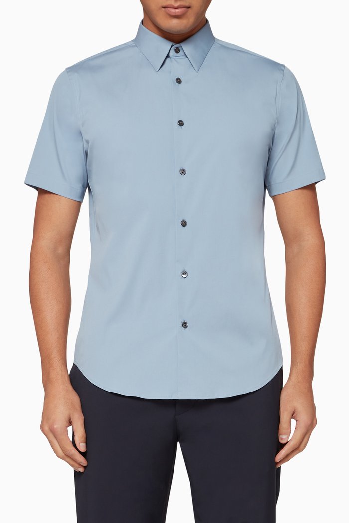 

Sylvain Cotton Shirt, Blue