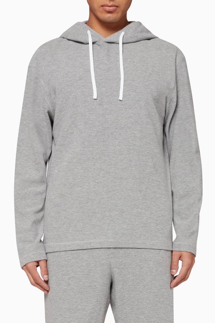 

Cotton Terry Hoodie, Grey