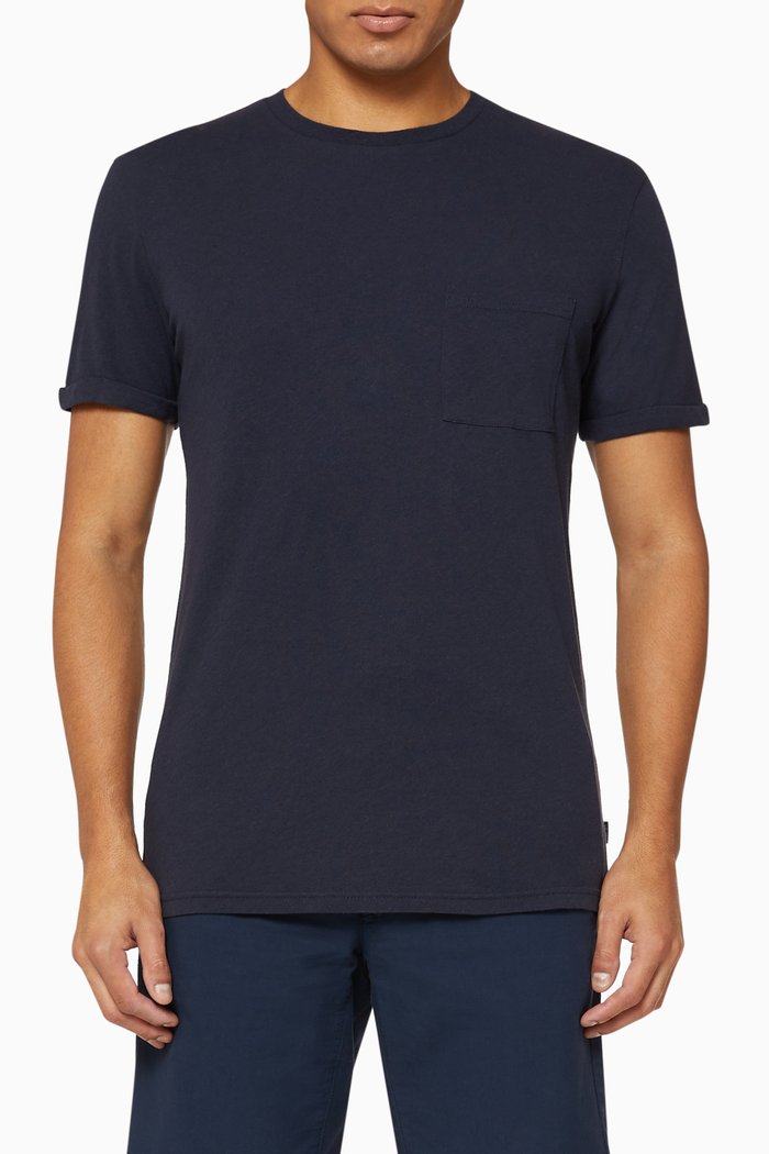 

Brenon Cotton-Linen T-Shirt, Blue