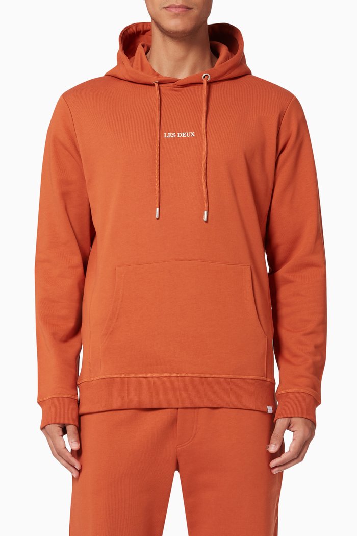 

Lens Hoodie in Cotton Fleece, Brown