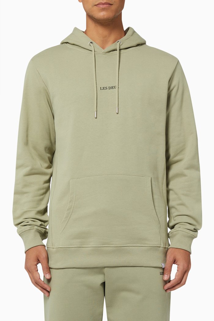 

Lens Hoodie in Cotton Fleece, Green