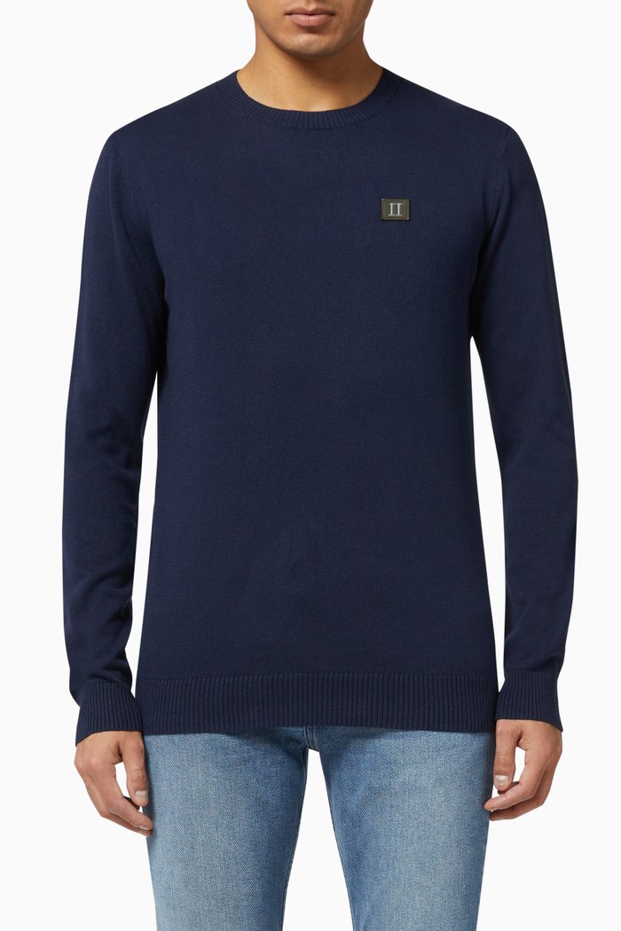 

Piece Cotton Sweatshirt, Blue