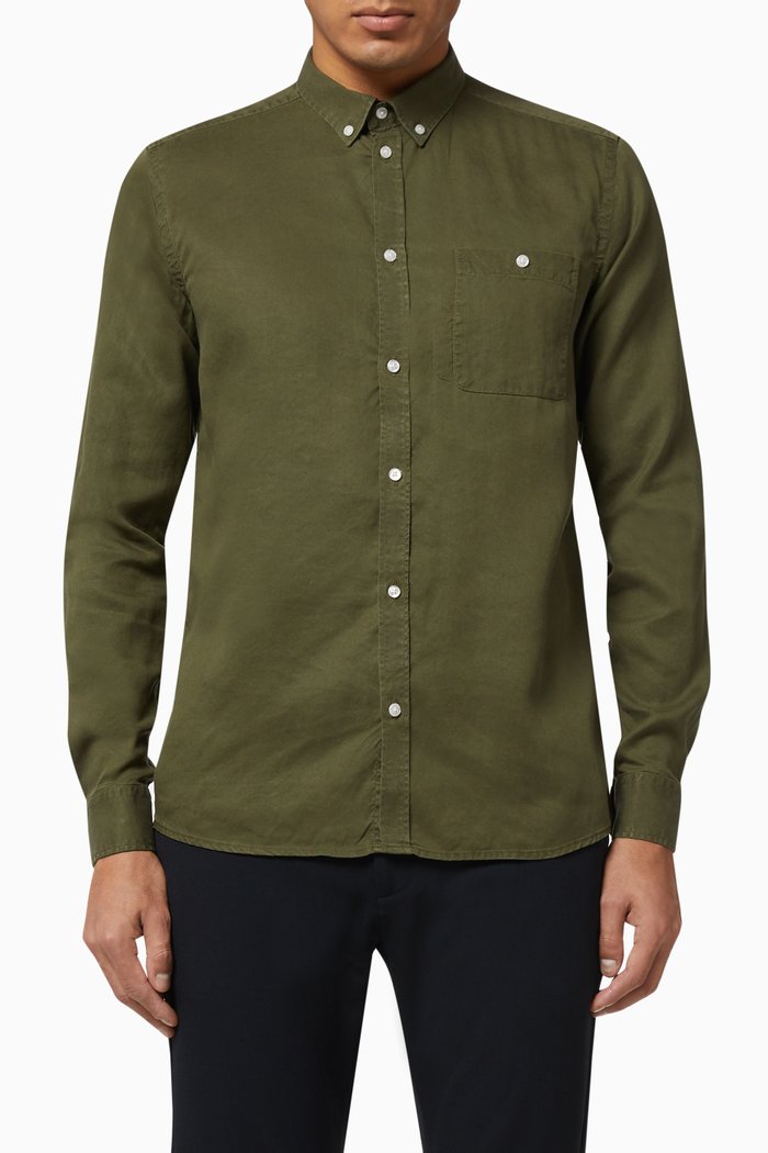 

Laurent Tencel Shirt, Green